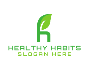 Herbal Letter H logo design