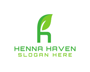 Herbal Letter H logo design