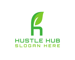 Herbal Letter H logo design