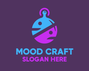 Mood - Happy & Sad Robot logo design