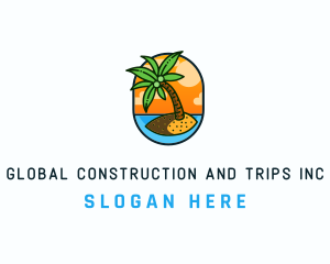 Trip - Palm Island Resort logo design