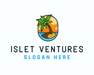 Palm Island Resort logo design