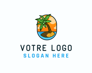 Surf - Palm Island Resort logo design
