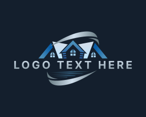 Roof - Builder Roofing Remodeling logo design