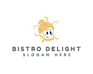 Female Pasta Cuisine logo design