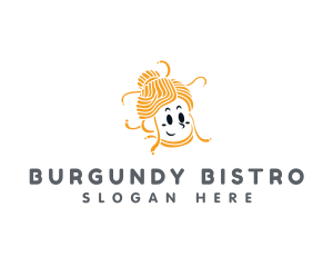 Female Pasta Cuisine logo design