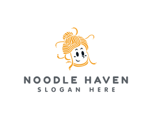 Spaghetti - Female Pasta Cuisine logo design