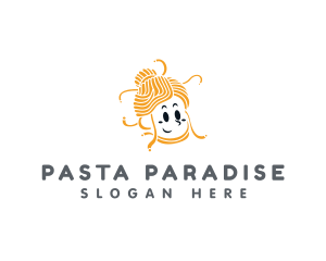 Pasta - Female Pasta Cuisine logo design