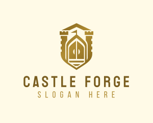 Castle Tower Defense logo design