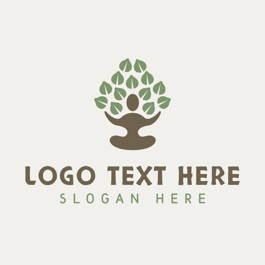 Natural Meditation Tree Logo | BrandCrowd Logo Maker | BrandCrowd