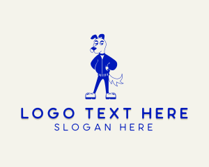 Streetwear - Dog Fashion Jacket logo design