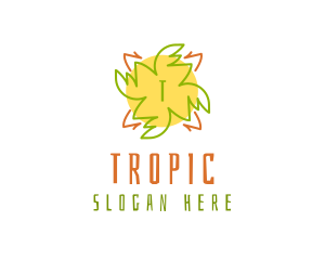 Tiki Sun Tropical  logo design