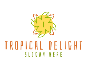 Tiki Sun Tropical  logo design