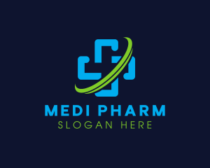 Pharmacology - Pharmaceutical Cross Clinic logo design
