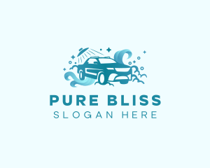 Car Water Wash logo design