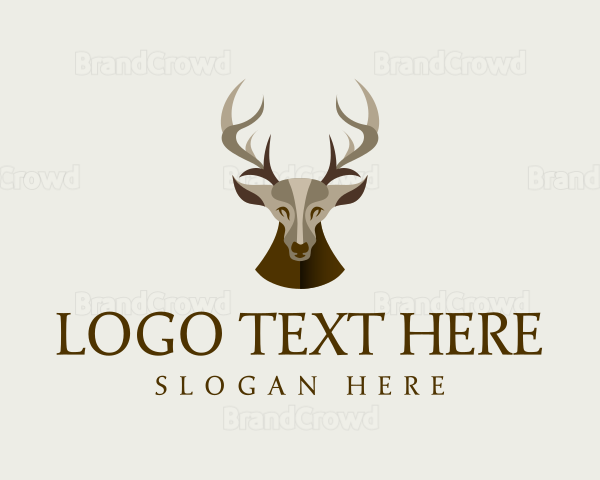 Wild Deer Stag Logo