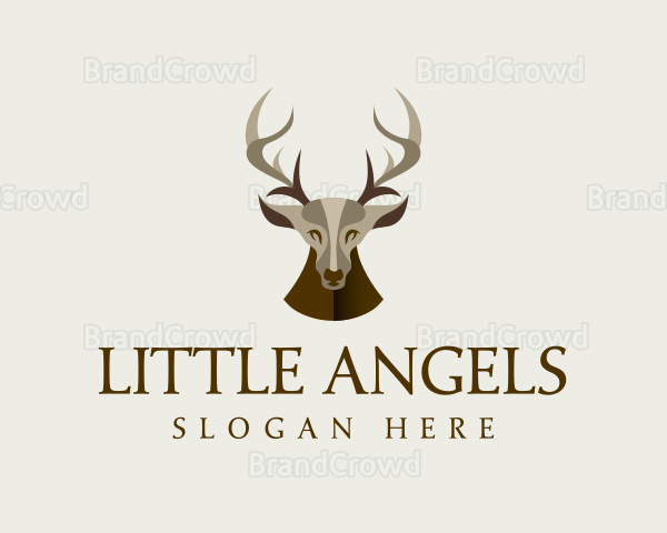 Wild Deer Stag Logo