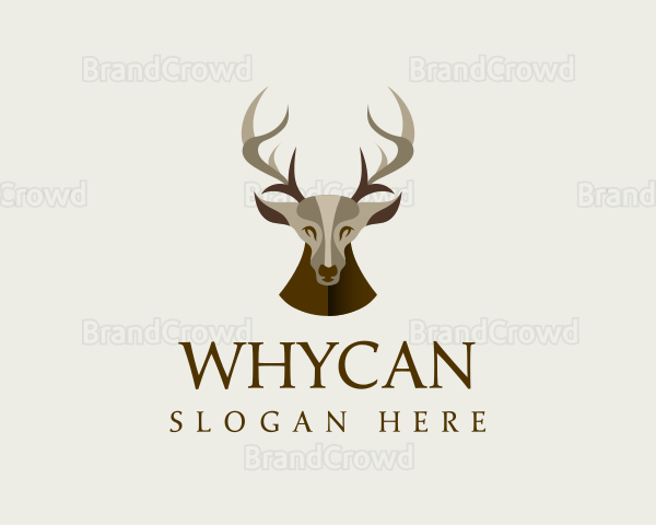 Wild Deer Stag Logo