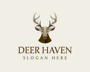 Wild Deer Stag logo design