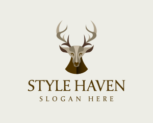 Moose - Wild Deer Stag logo design