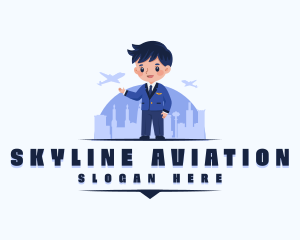 Flight - Travel Flight Attendant logo design