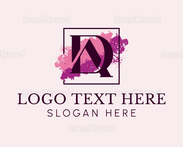 Feminine Watercolor Artist Logo