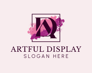 Feminine Watercolor Artist logo design