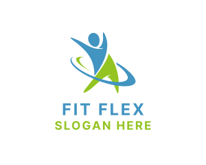 Exercise - Healthy Exercise Person logo design