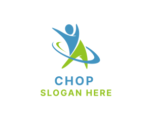 Health - Healthy Exercise Person logo design