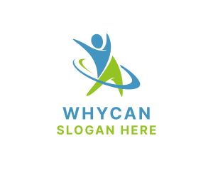 Yogi - Healthy Exercise Person logo design