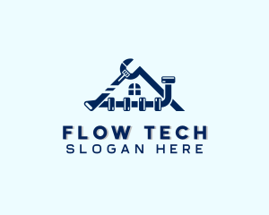 Pipe - Wrench Plumbing Pipe logo design