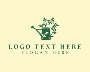 Watering Can - Watering Can Garden Plant logo design