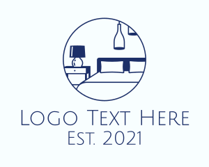 Accomodation - Bedroom Furniture Design logo design