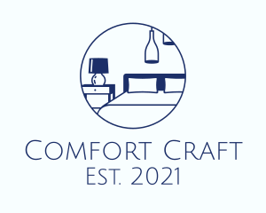 Upholstery - Bedroom Furniture Design logo design