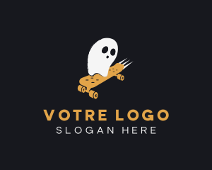 Spooky Ghost Skateboard Logo