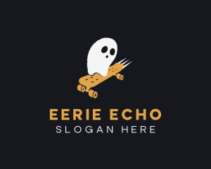 Spooky Ghost Skateboard logo design