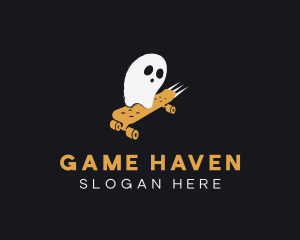 Spooky - Spooky Ghost Skateboard logo design