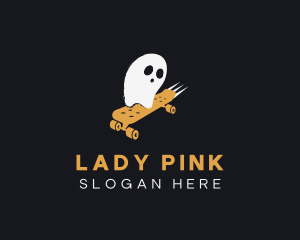 Evil - Spooky Ghost Skateboard logo design