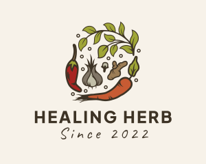 Vegetable Herb Spices logo design