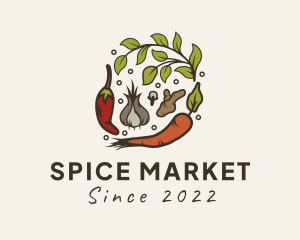 Vegetable Herb Spices logo design