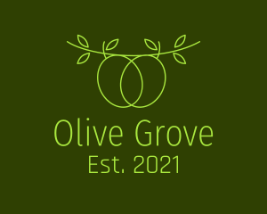 Olive - Minimalist Olive Branch logo design