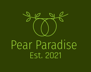 Pear - Minimalist Olive Branch logo design