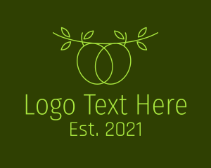 Fruit Stand - Minimalist Olive Branch logo design