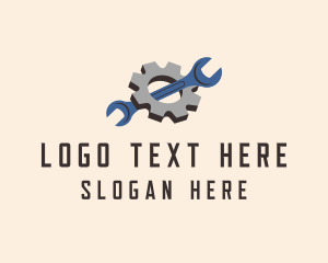 Motor - Wrench Gear Repair logo design