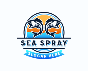 Marine Fishing Market logo design