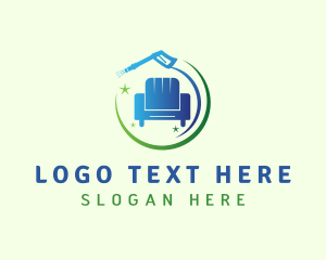 Cleaning Services - Furniture Pressure Washer Cleaning logo design