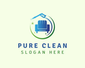 Furniture Pressure Washer Cleaning logo design