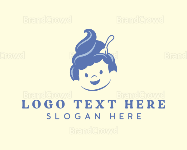 Ice Cream Yogurt Dessert Logo