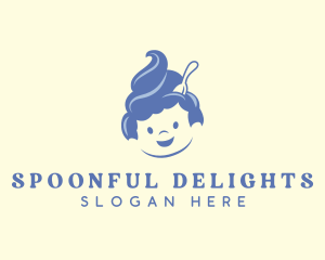 Ice Cream Yogurt Dessert logo design