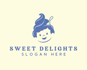 Ice Cream Yogurt Dessert logo design